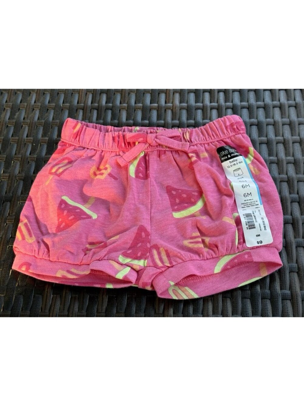 Okie Dokie Watermelon Shorts Baby Month New C47